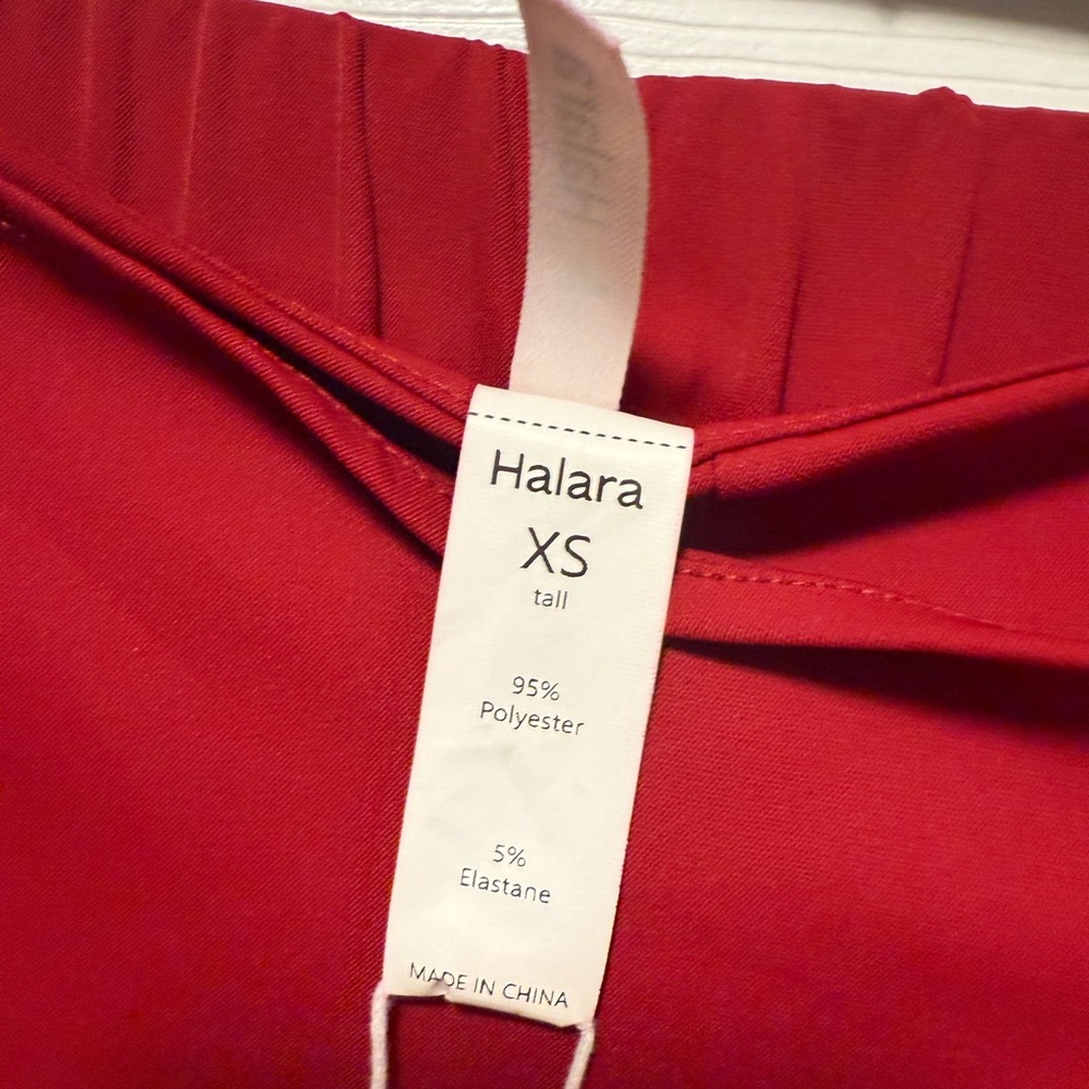 ❤️ Halara High-Waist Wrap Wide-Leg Pants Size XS Tall | Red | NWT - Picture 5 of 9